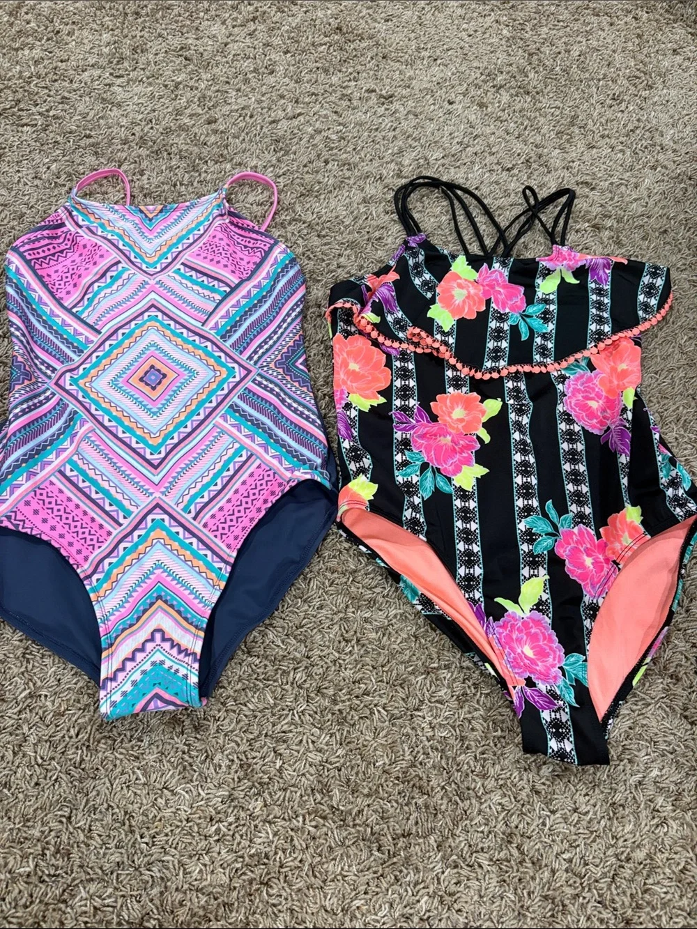 Girls 14/16 One Piece Swimsuit Bundle